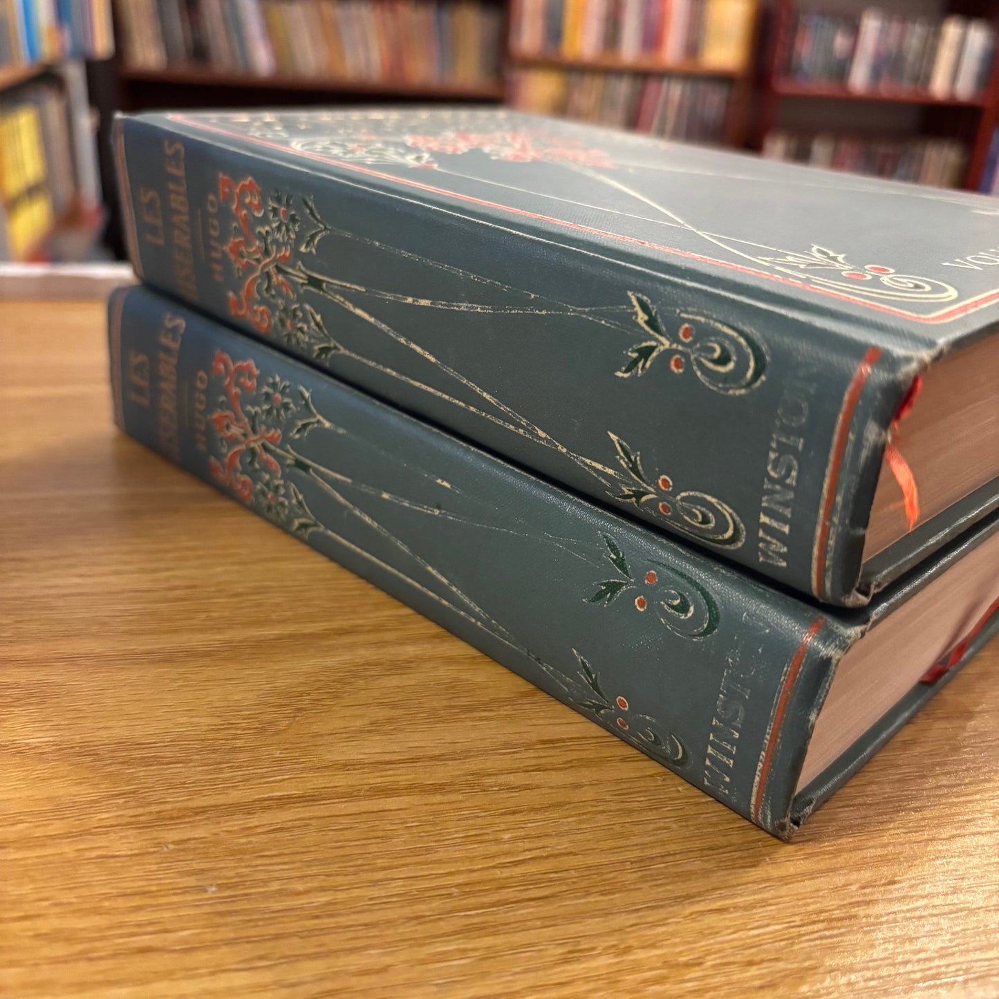 Victor Hugo - Les Miserables - Two Antiquarian Volumes