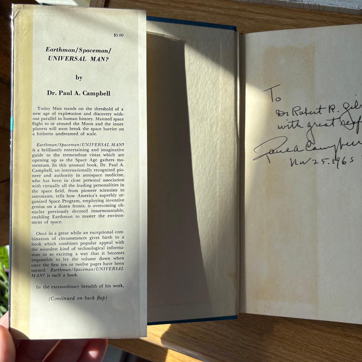 Paul Campbell, M.D. - Earthman Spaceman Universal Man? - Signed First Edition