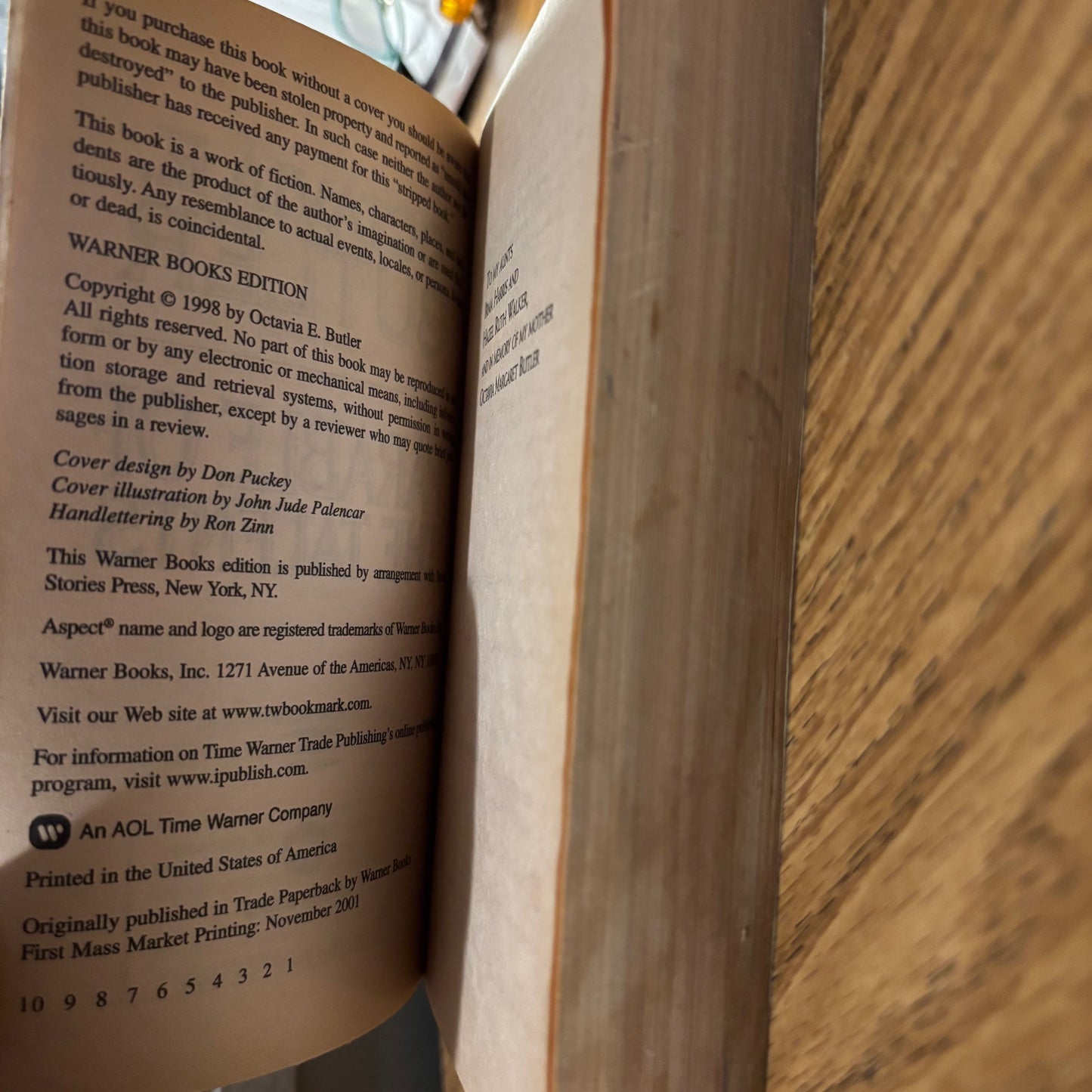 Octavia E. Butler - Parable of the Talents - First Mass Market Edition