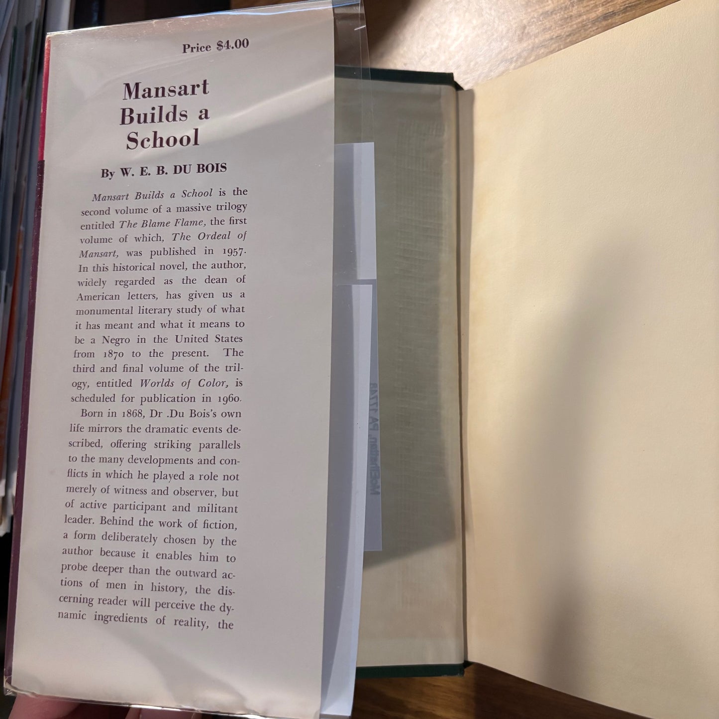 W.E.B. Du Bois - Mansart Builds a School - First Edition