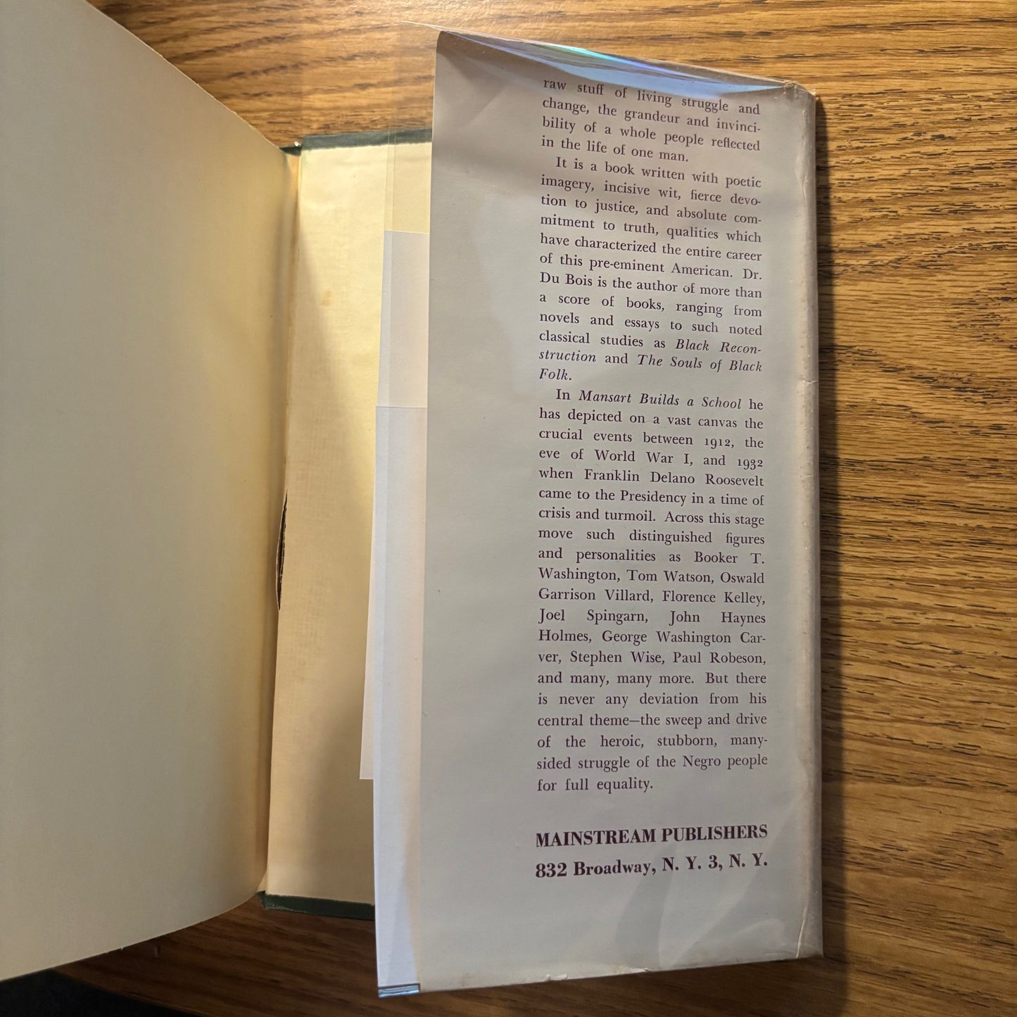 W.E.B. Du Bois - Mansart Builds a School - First Edition