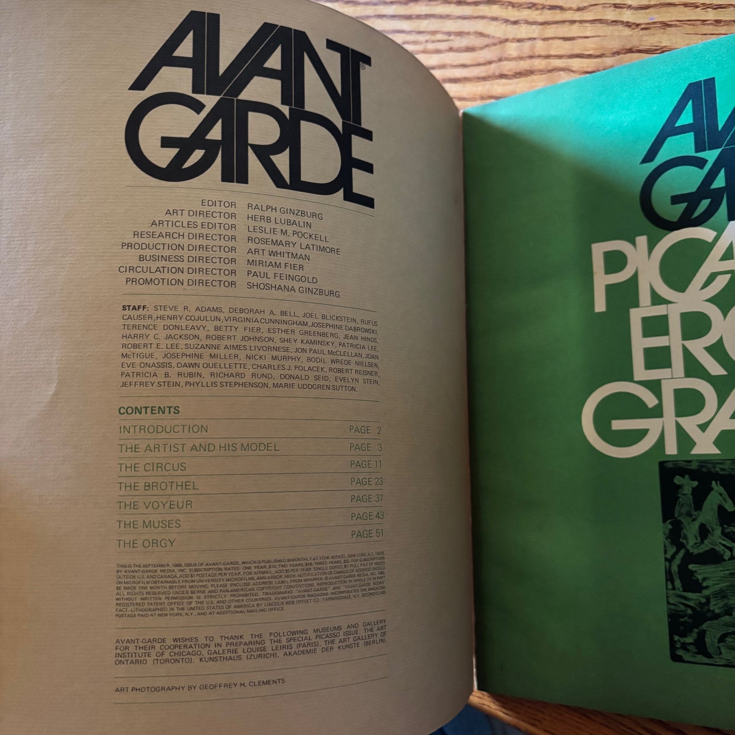 Ralph Ginzburg, ed. - Avant-Garde 8: Picasso's Erotic Gravures