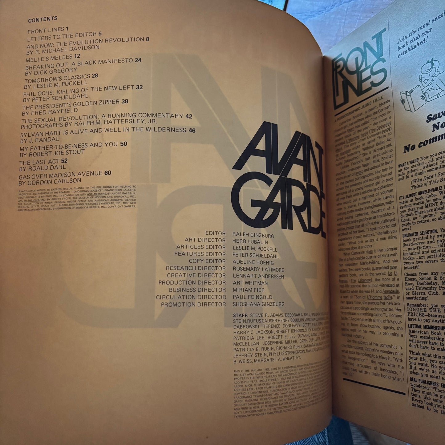 Ralph Ginzburg, ed. - Avant-Garde - 1st Anniversary Issue