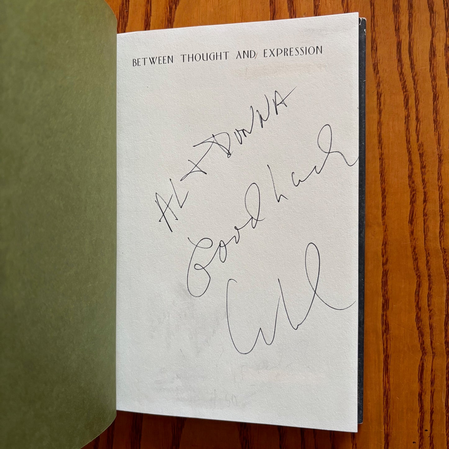 Lou Reed - Between Thought and Expression: Selected Lyrics - Signed First Edition