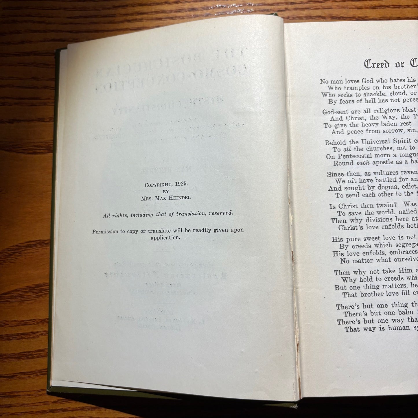 Max Heindel - The Rosicrucian Cosmo-Conception, or Mythic Christianity