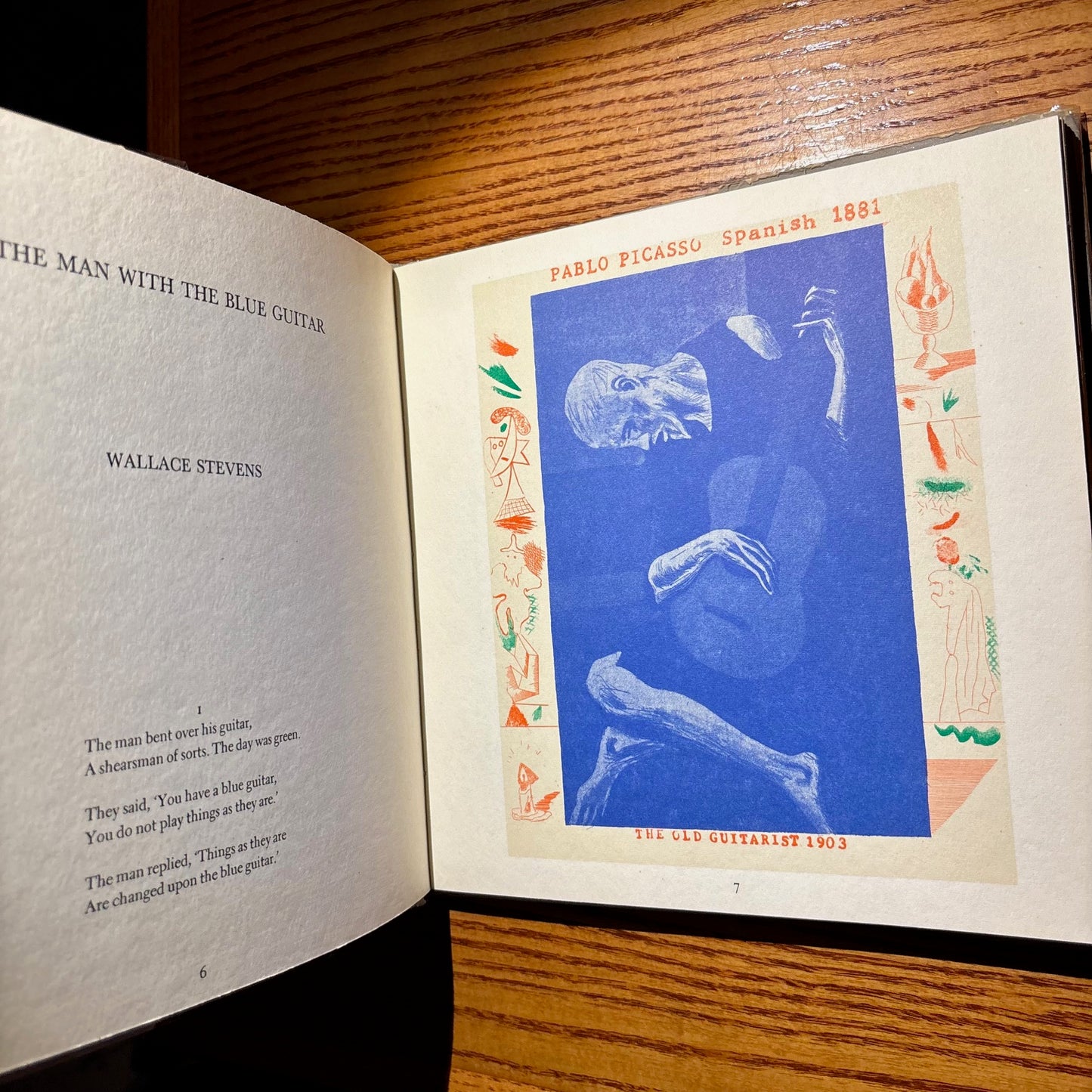David Hockney, Wallace Stevens - The Blue Guitar - First Edition