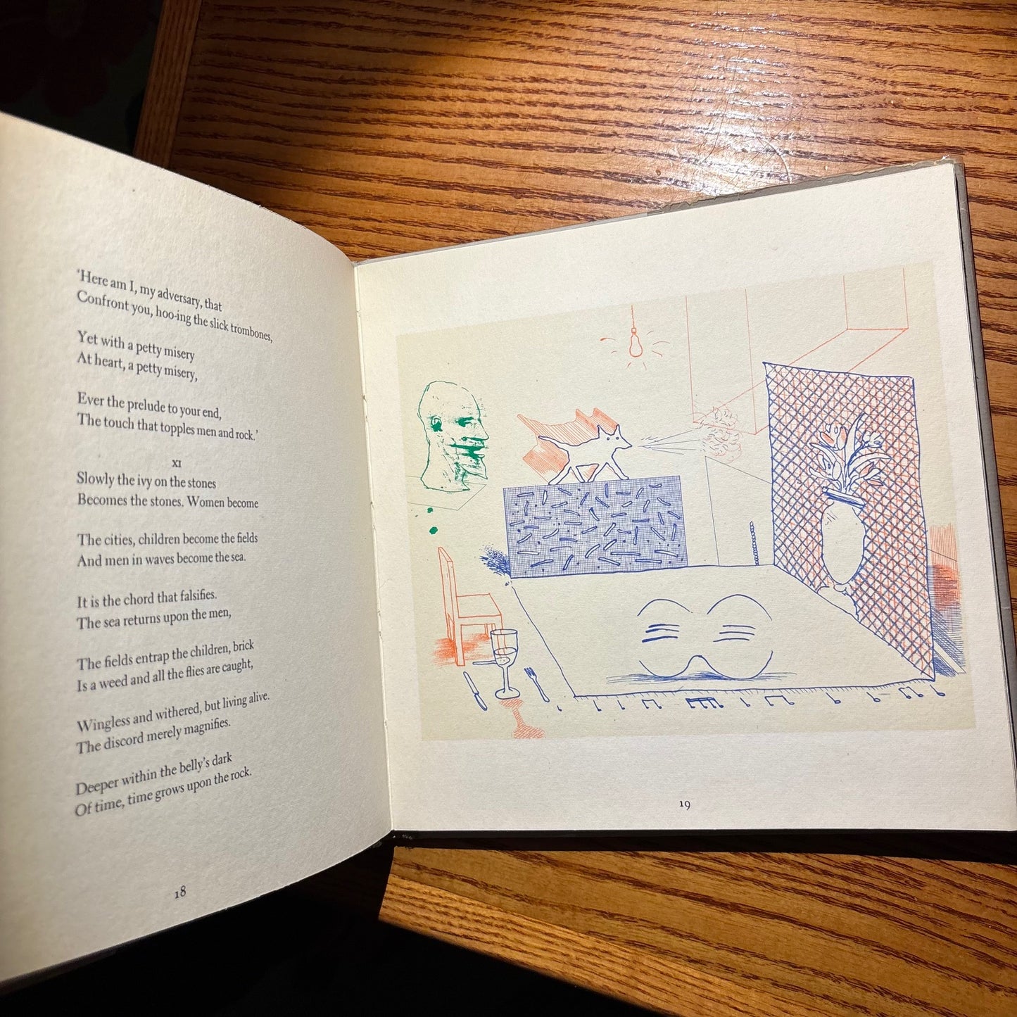 David Hockney, Wallace Stevens - The Blue Guitar - First Edition