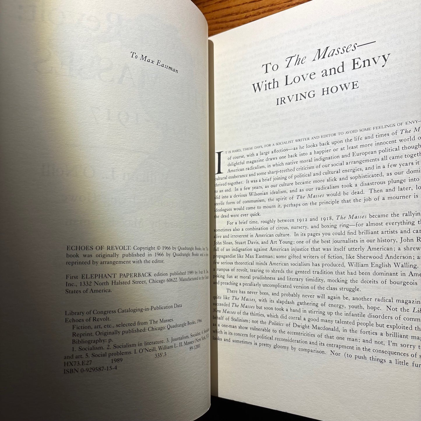 William L. O'Neill, ed. - Echoes of Revolt: The Masses 1911-1917