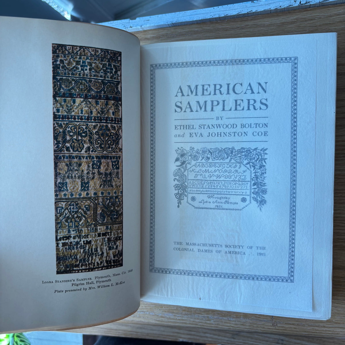 Ethel Stanwood Bolton & Eva Johnston Coe - American Samplers - First Edition
