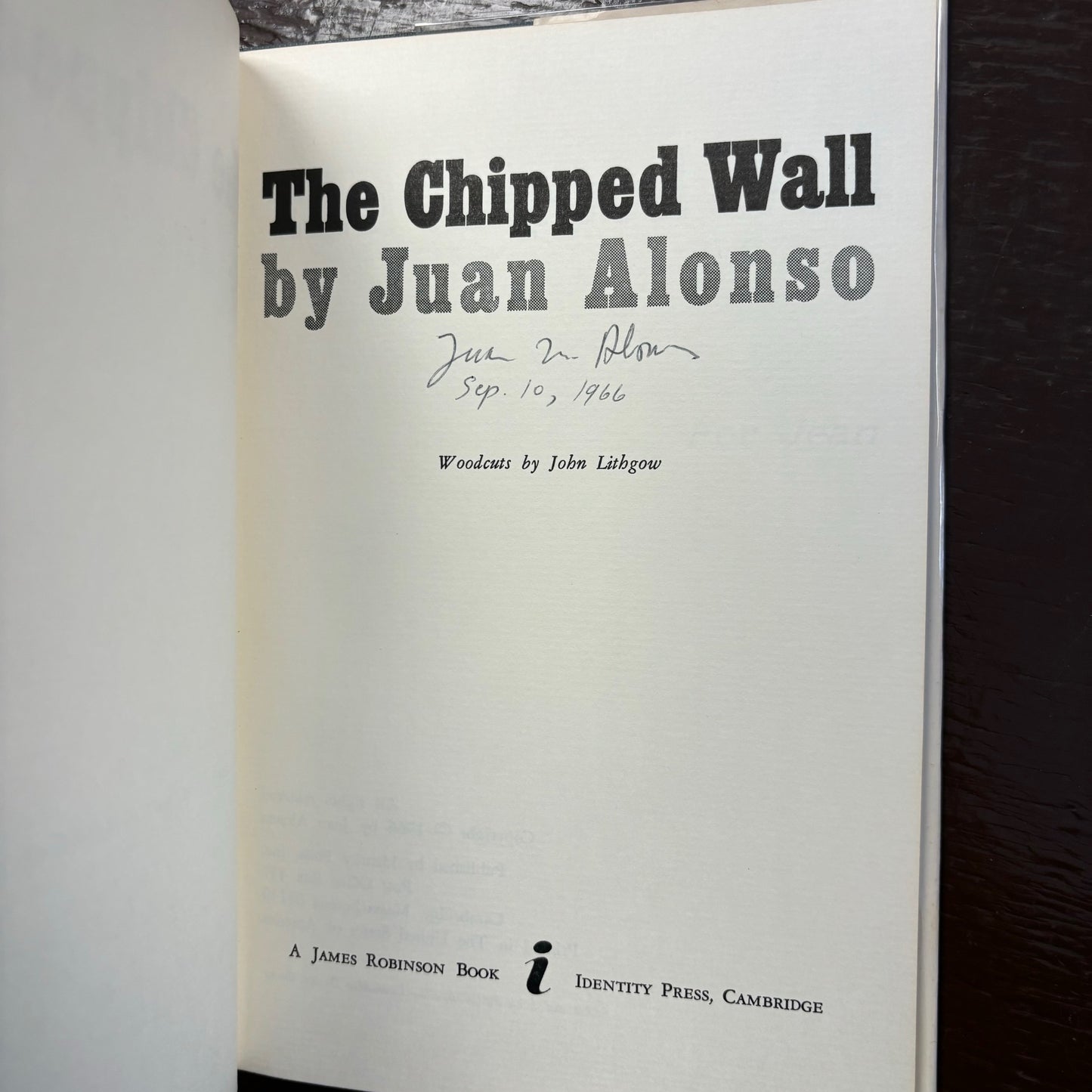 Juan Alonso - The Chipped Wall - Signed