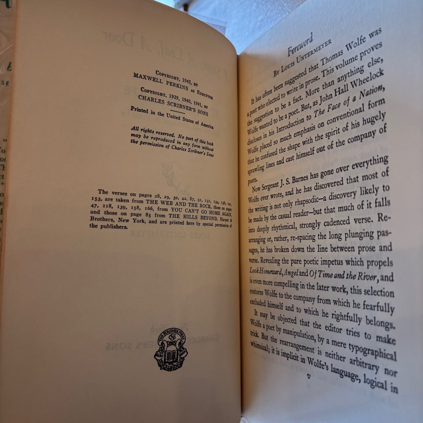 Thomas Wolfe - A Stone, A Leaf, A Door