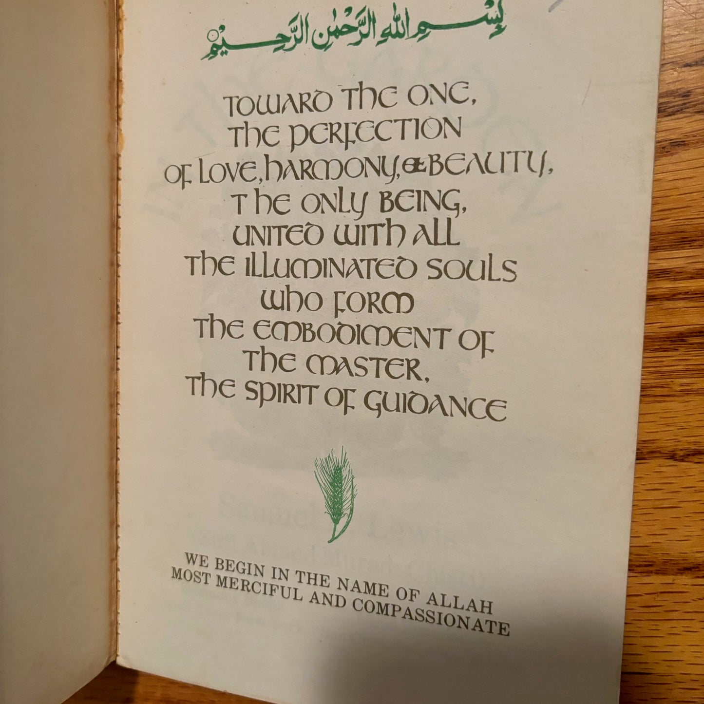 Samuel L. Lewis (Sufi Ahmed Murad) - In the Garden