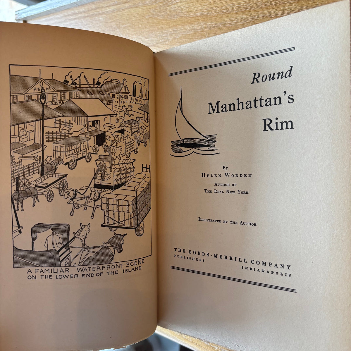 Helen Worden - Round Manhattan's Rim - First Edition
