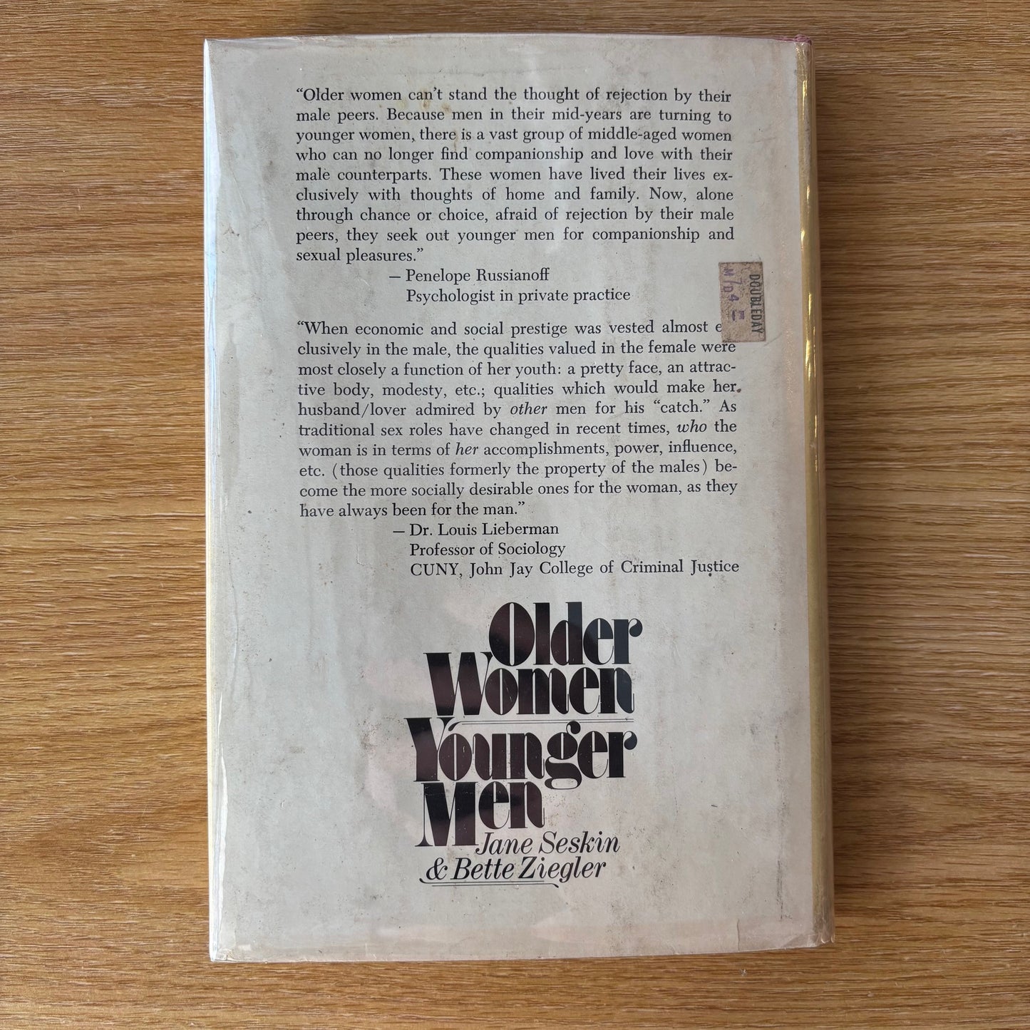 Jane Seskin & Bette Ziegler - Older Women, Younger Men - Signed First Edition