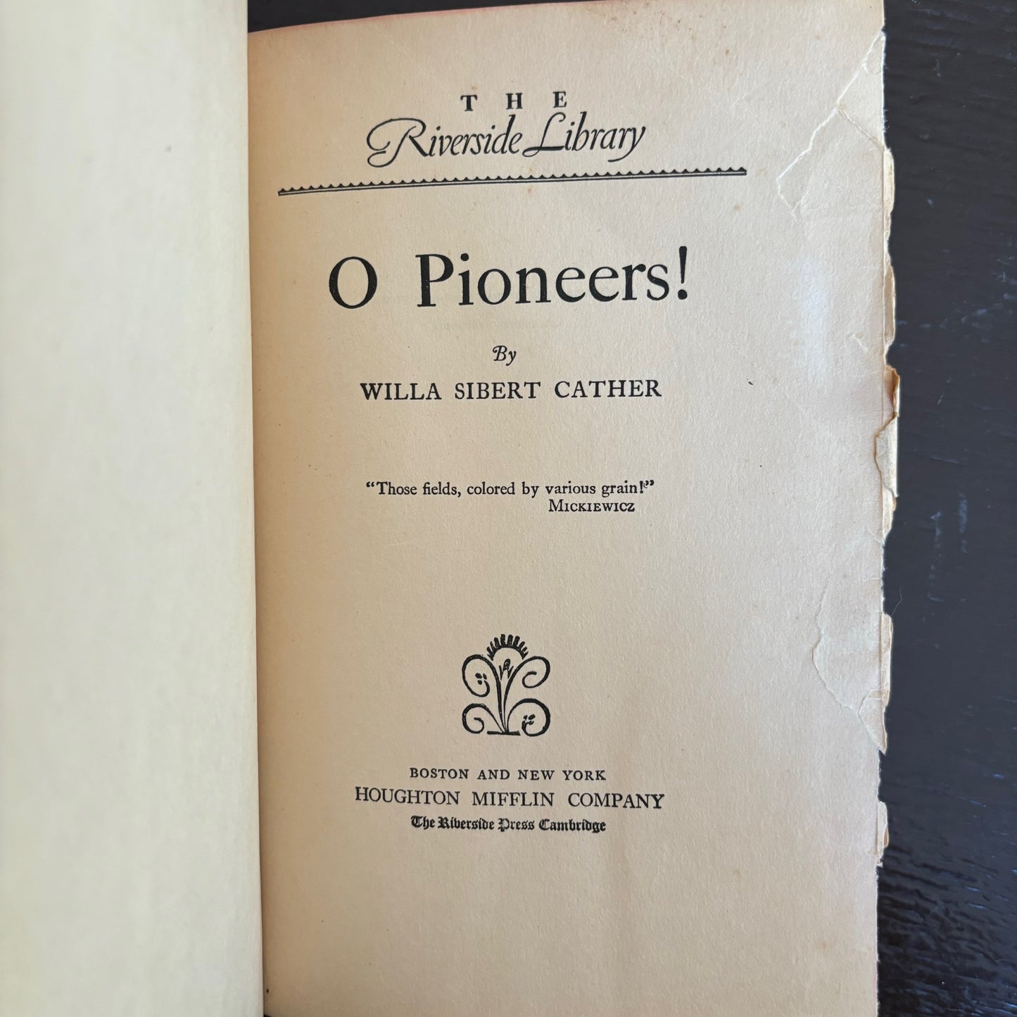 Willa Cather - O Pioneers!
