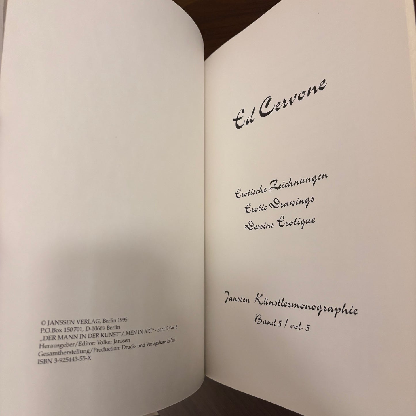 Der Mann in Der Kunst, Band 5: Ed Cervone