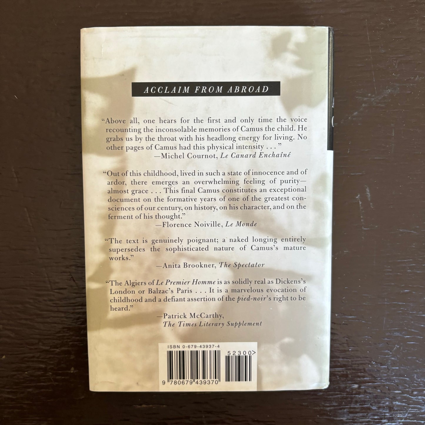 Albert Camus - The First Man - First Edition