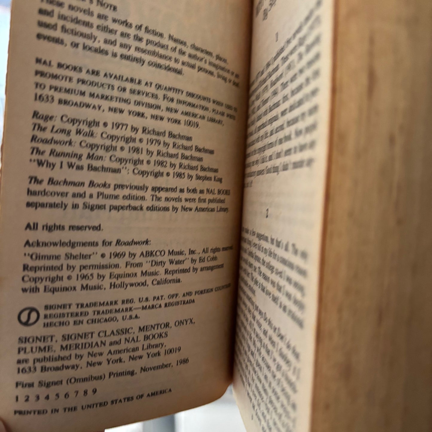 Stephen King - The Bachman Books - First Edition Thus