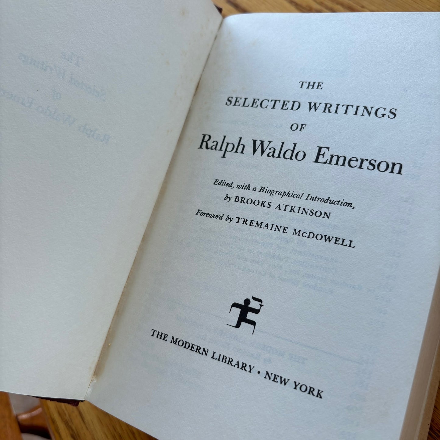 The Selected Writings of Ralph Waldo Emerson - Modern Library
