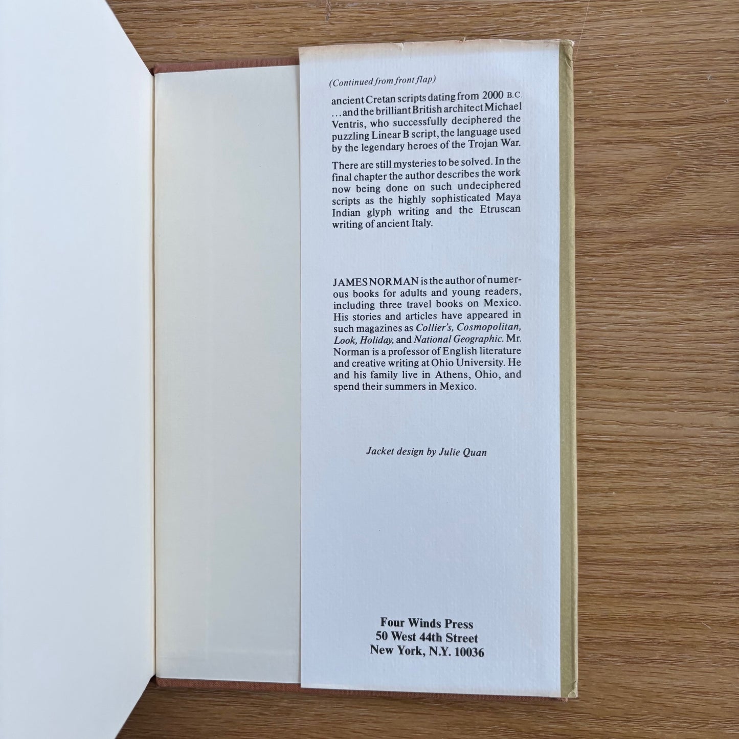 James Norman - Ancestral Voices: Decoding Ancient Languages - First Edition