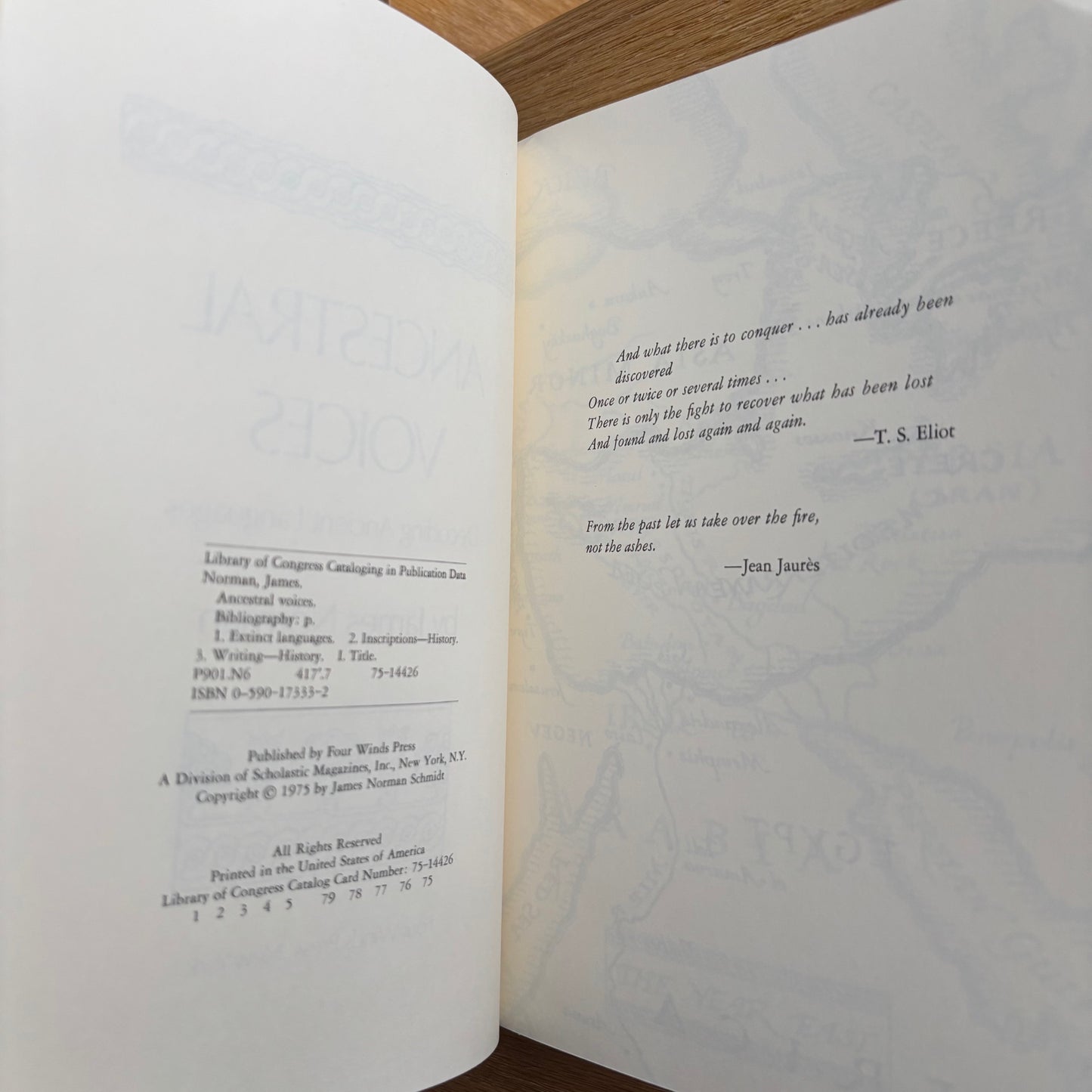 James Norman - Ancestral Voices: Decoding Ancient Languages - First Edition