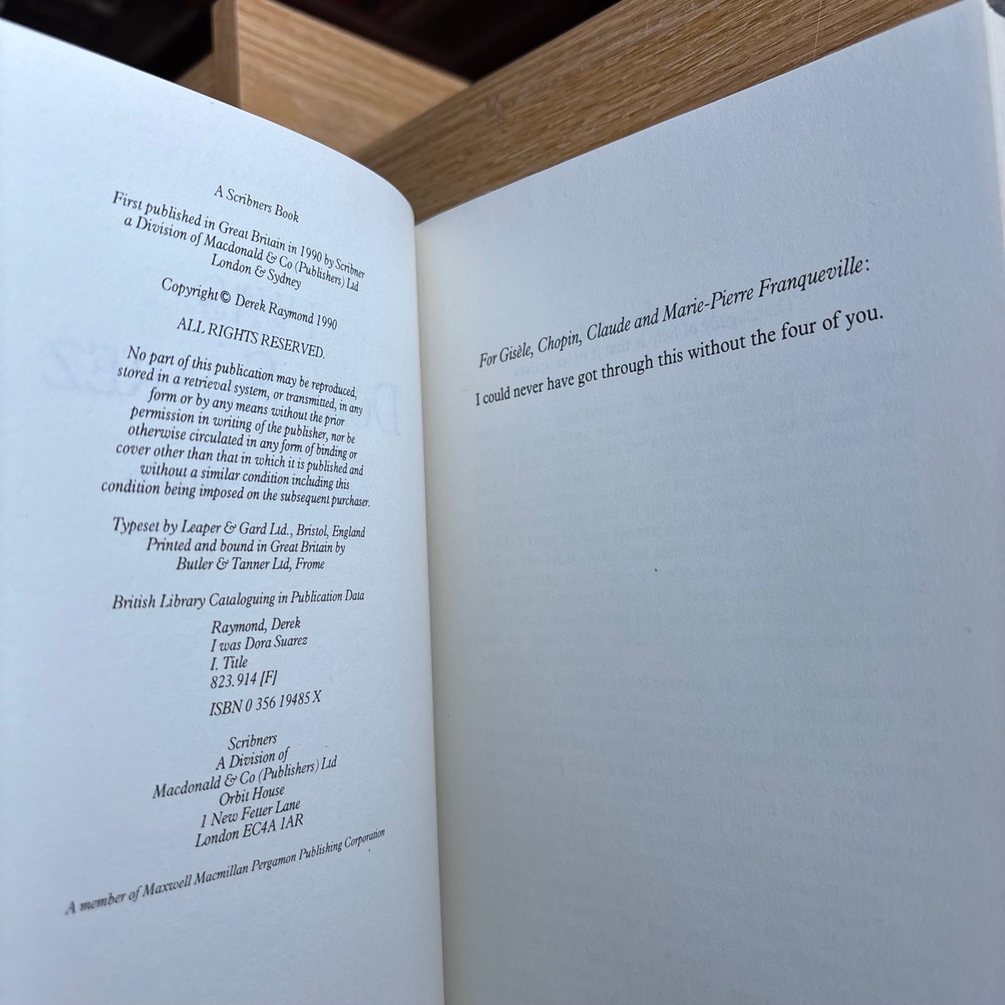 Derek Raymond - I Was Dora Suarez - First Edition