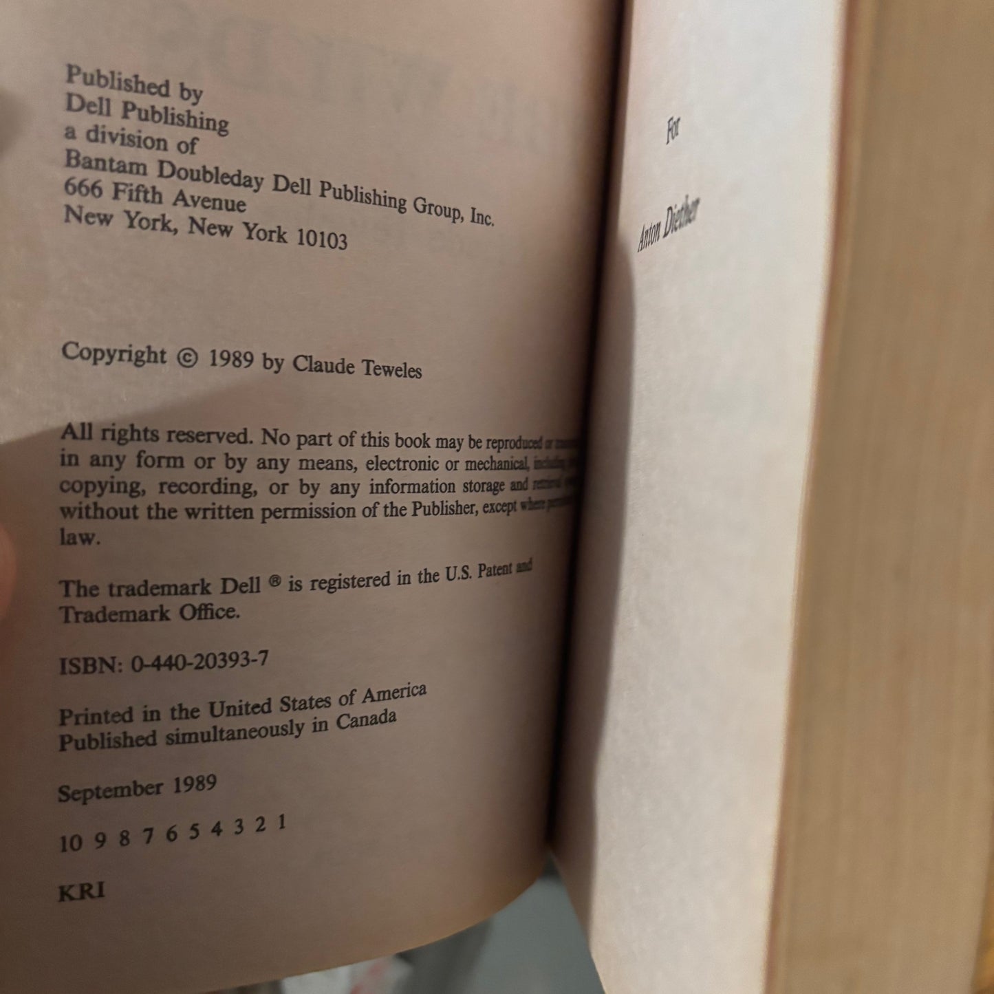 Claude Teweles - The Wilds - First Edition