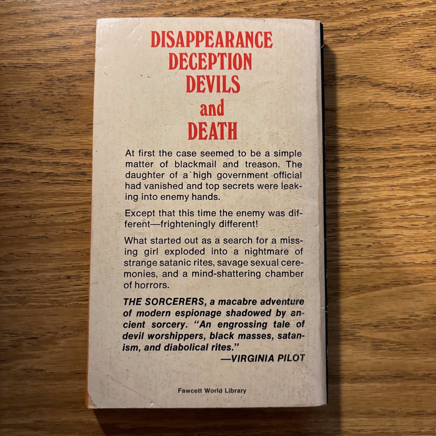 David St. John - The Sorcerers - First Edition Paperback