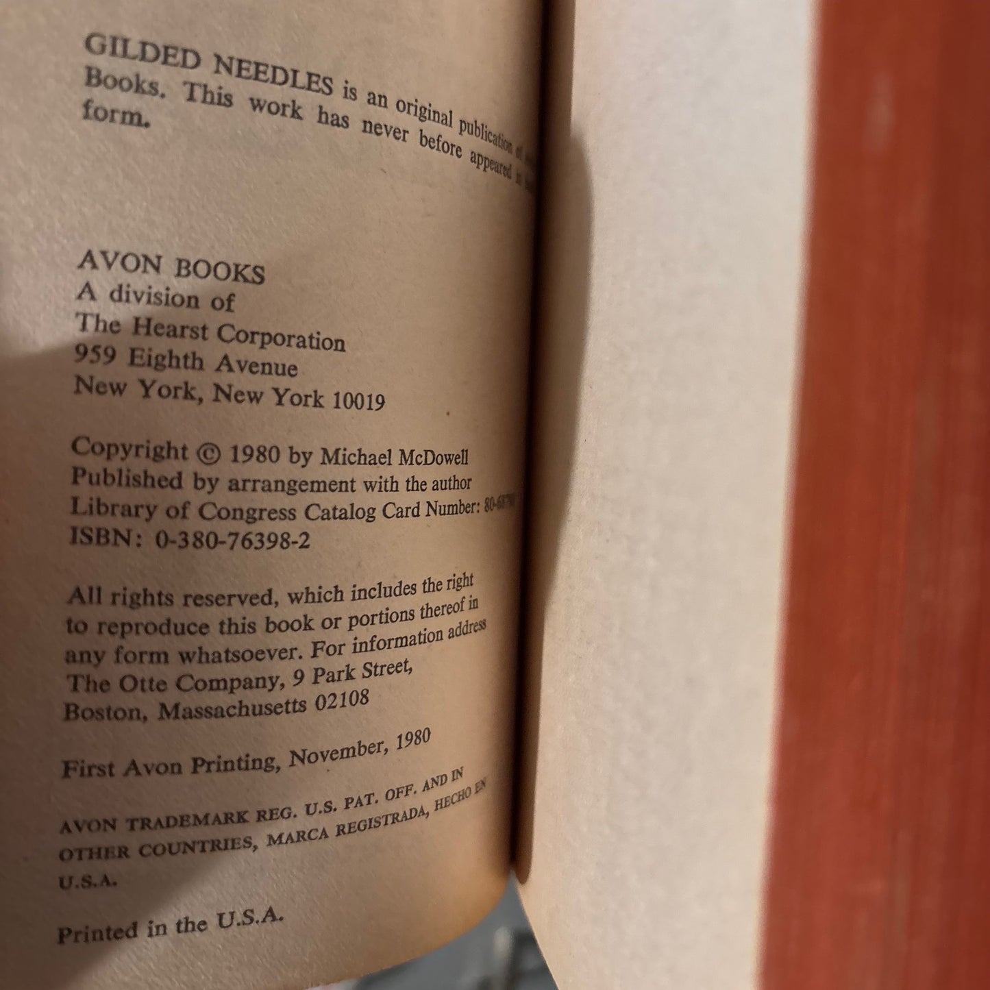 Michael McDowell - Gilded Needles - First Edition