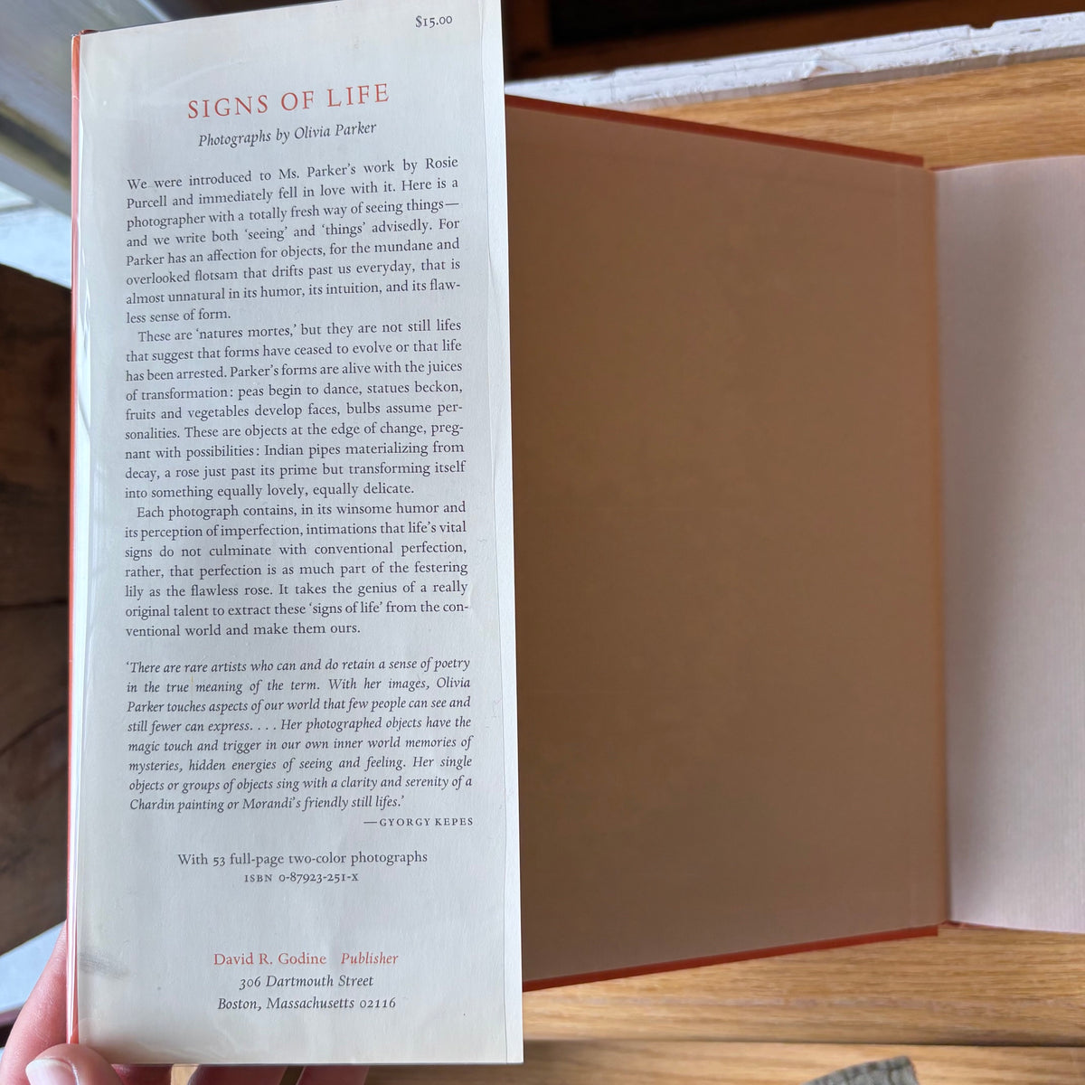 Olivia Parker - Signs of Life - First Edition