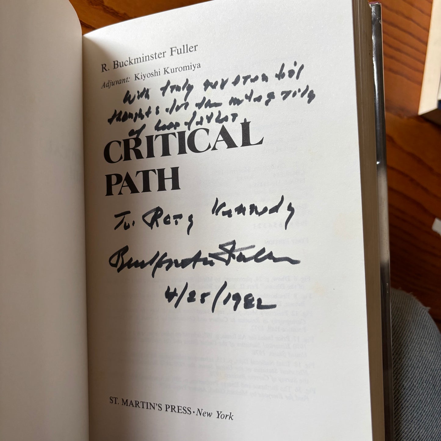 R. Buckminster Fuller - Critical Path - Signed First Edition