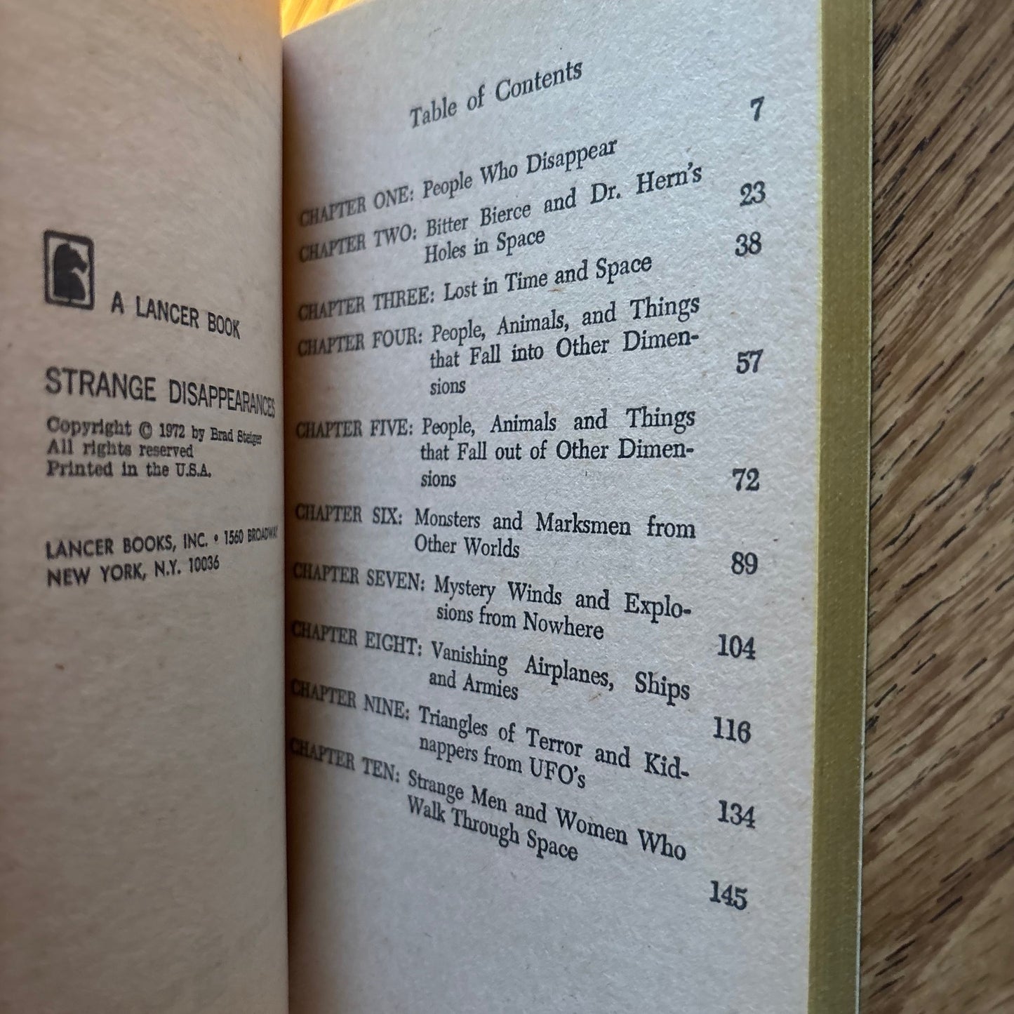 Brad Steiger - Strange Disappearances - First Edition