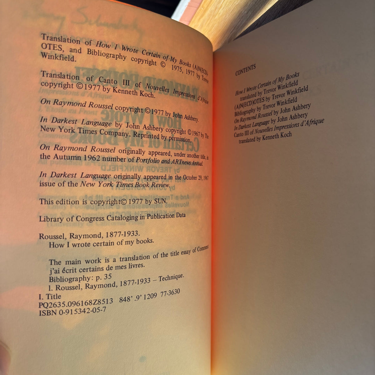Raymond Roussel - How I Wrote Certain of My Books - First Edition