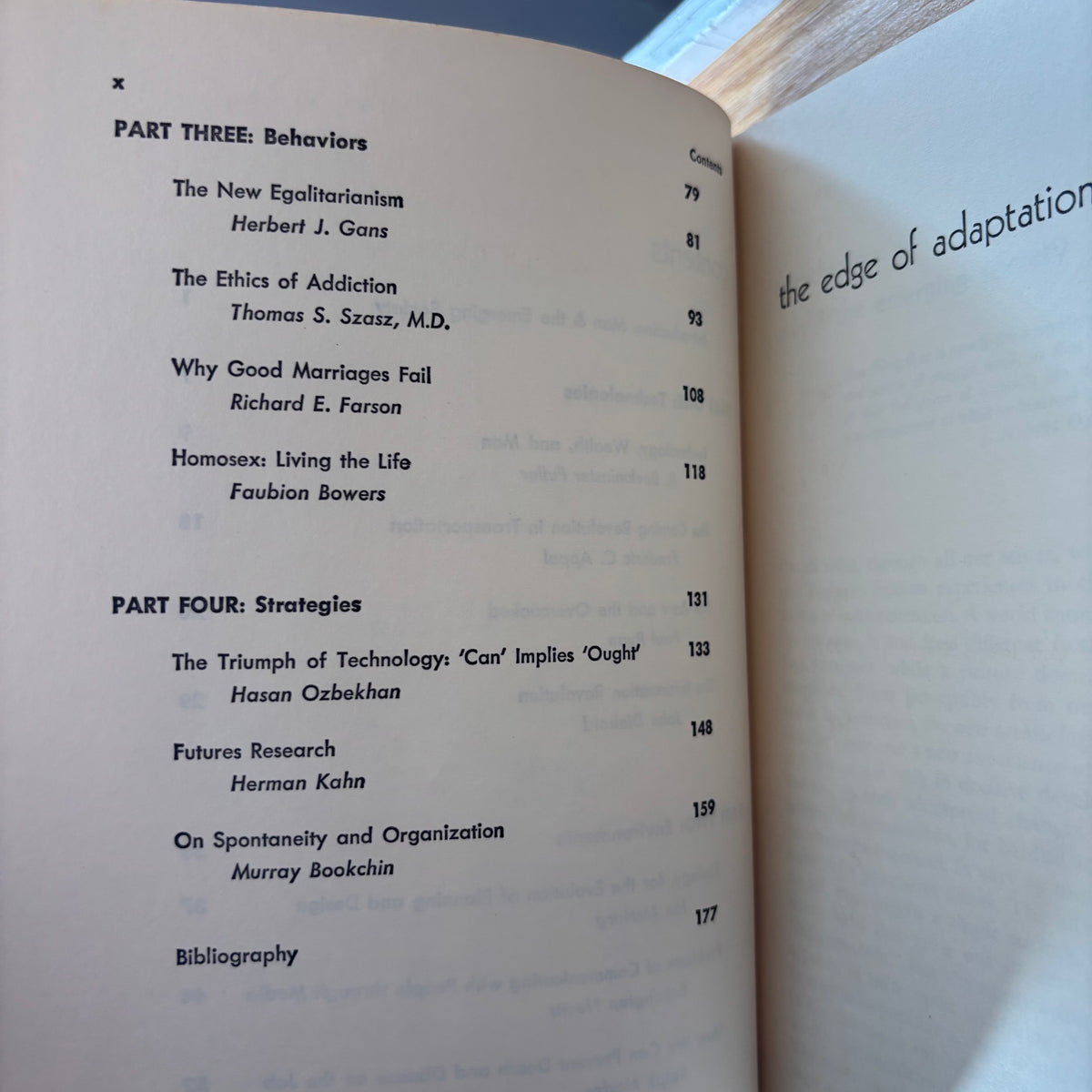 Richard Kostelanetz, ed. - The Edge of Adaptation: Man and the Emerging Society - Association Copy