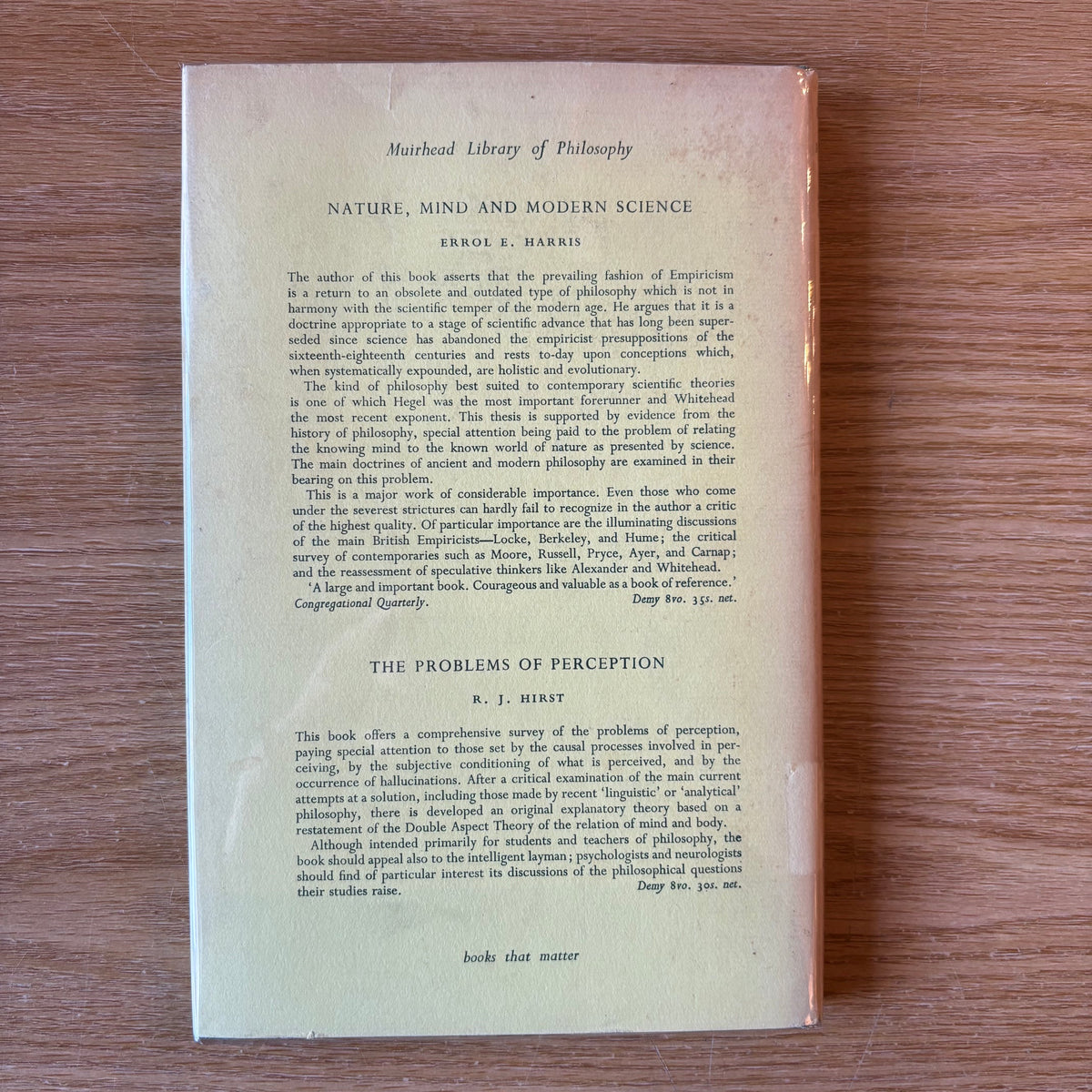 Errol E. Harris - Revelation Through Reason - First Edition