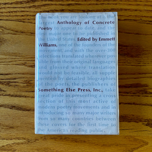 Emmett Williams, ed. - Anthology of Concrete Poetry - First Edition
