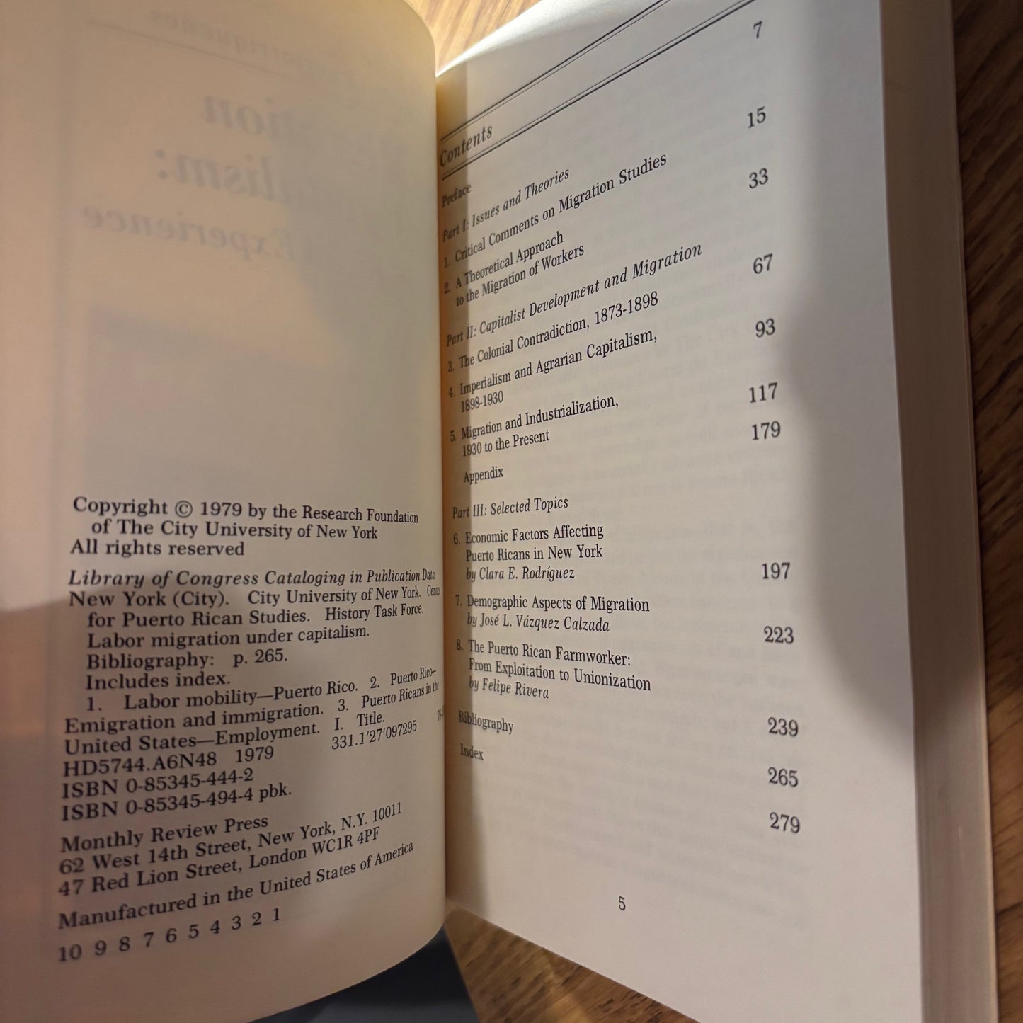 Labor Migration Under Capitalism: The Puerto Rican Experience - First Edition Paperback