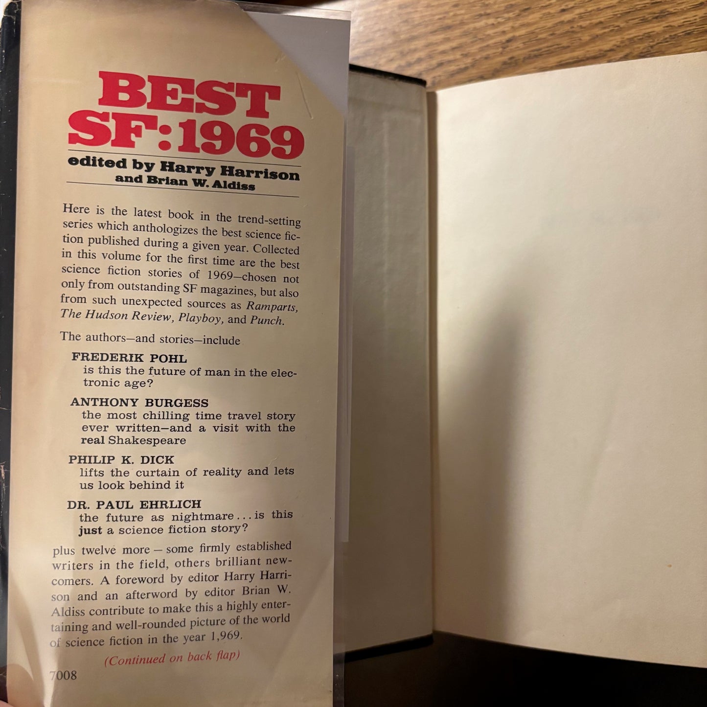 Harry Harrison, Brian W. Aldiss, eds. - Best SF: 1969 - First Edition