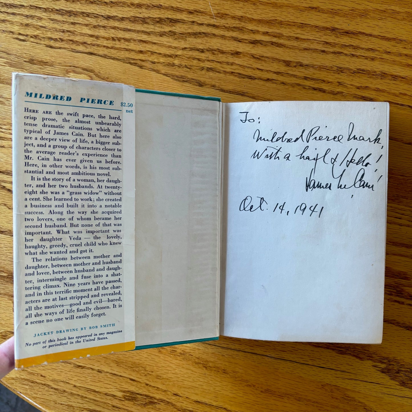 James M. Cain - Mildred Pierce - Signed